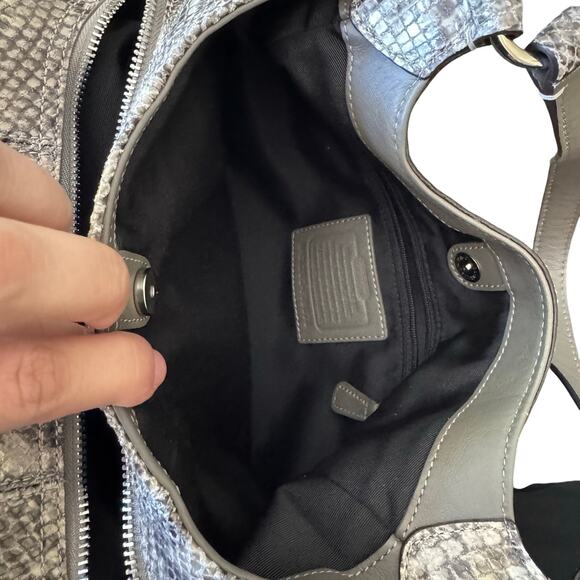 Vintage Coach Python Snake Skin Hobo Bag - Picture 10 of 12